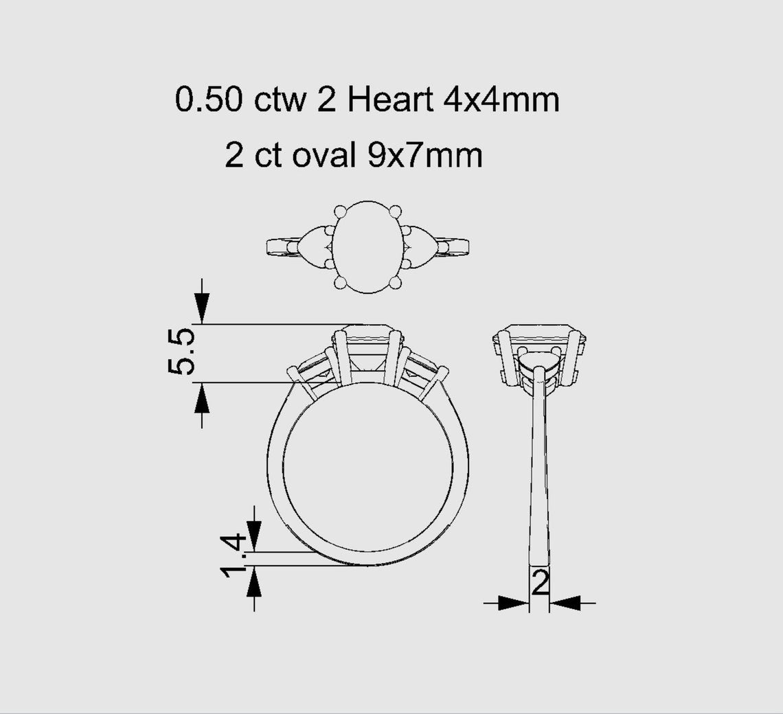 3.00 Ct Lab Grown Oval Diamond Ring 14k Rose Gold Ring E-F Color VVS1 VS1 IGI Certified