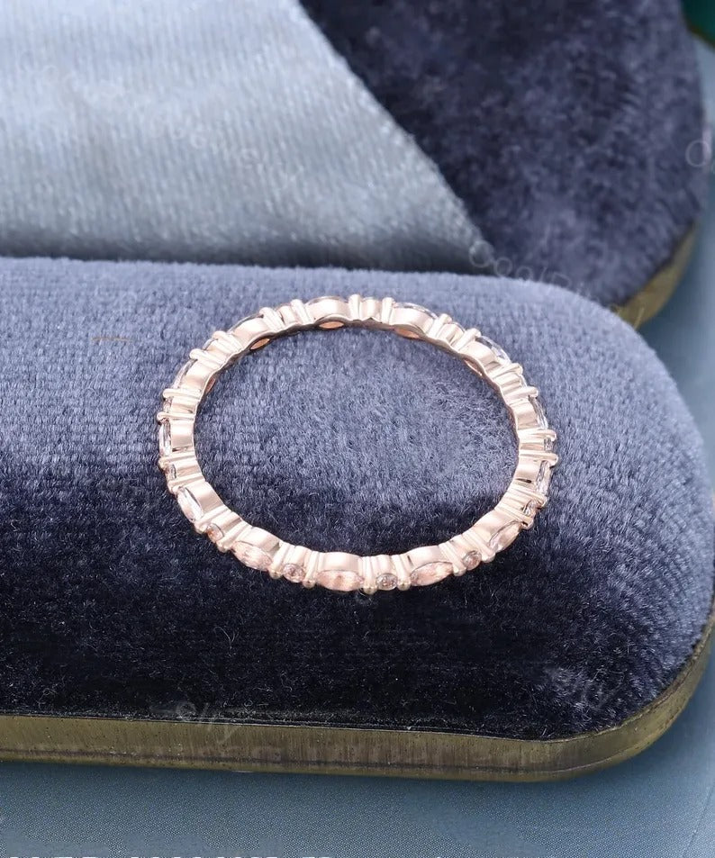 0.50 Ct Lab Grown Diamond 14k Rose Gold E-F Color VVS1 VS1 IGI Certified Classic Single Band