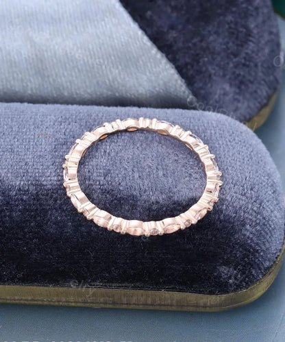 0.50 Ct Lab Grown Diamond 14k Rose Gold E-F Color VVS1 VS1 IGI Certified Classic Single Band