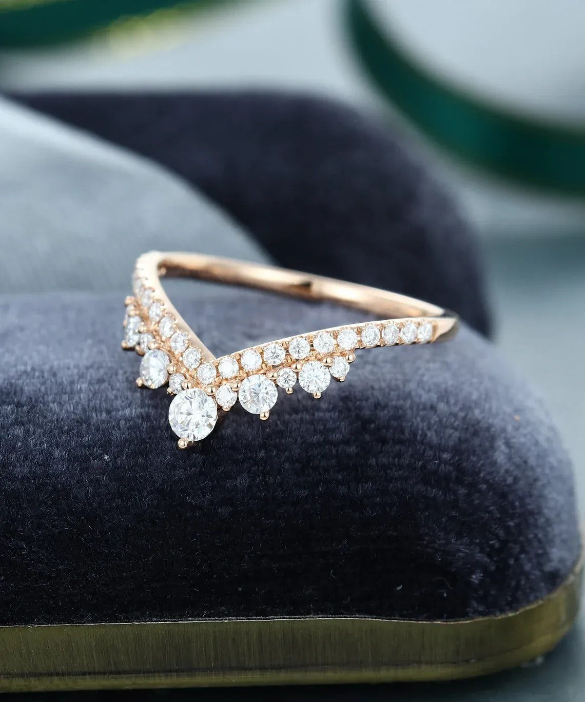 0.45 Ct Lab Grown Round Diamond 14k Rose Gold E-F Color VVS1 VS1 IGI Certified Single Band