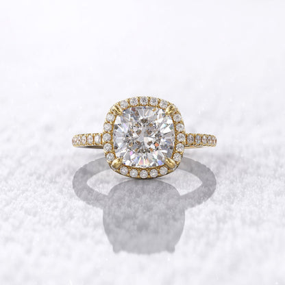 1.80 Ct Lab Grown Cushion Diamond 14k Rose Gold Ring E-F Color VVS1 VS1 VS1 IGI Certified Jewelry