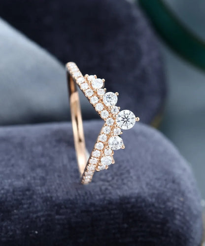 0.45 Ct Lab Grown Round Diamond 14k Rose Gold E-F Color VVS1 VS1 IGI Certified Single Band