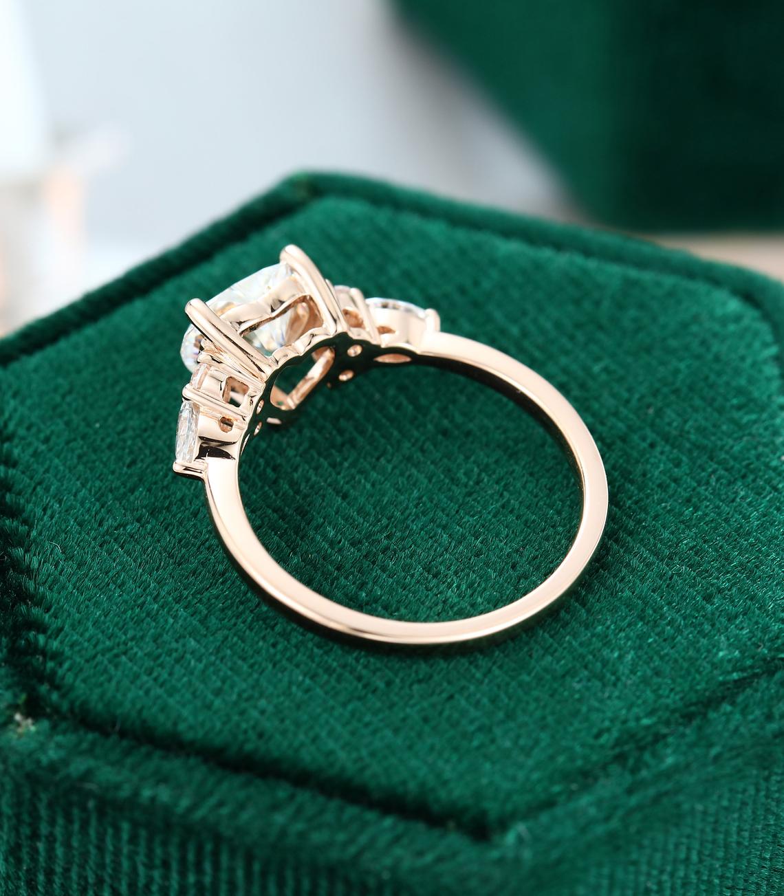 1.75 Ct Lab Grown Heart Diamond Ring 14k Gold Ring E-F Color VVS1-VS1 IGI Certified Jewelry
