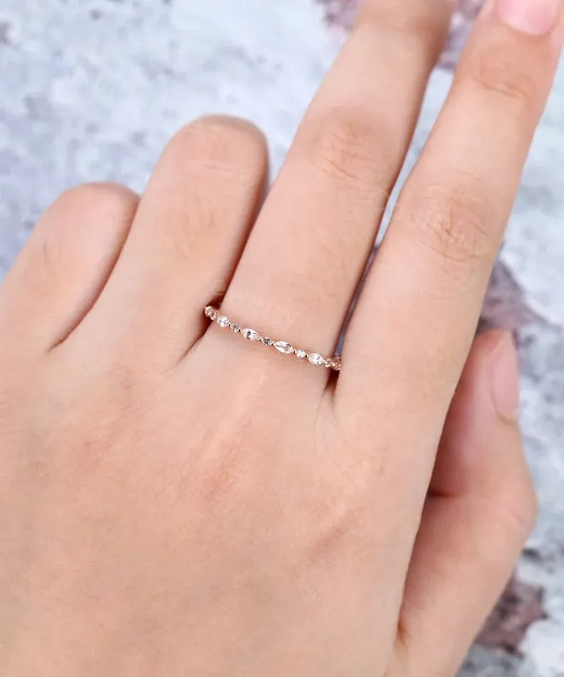 0.50 Ct Lab Grown Diamond 14k Rose Gold E-F Color VVS1 VS1 IGI Certified Classic Single Band