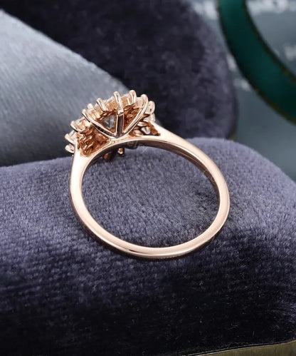 1.00 Ct Lab Grown Round Diamond Engagement Ring 14k Rose Gold E-F Color VVS1 VS1 IGI Certified Engagement Ring